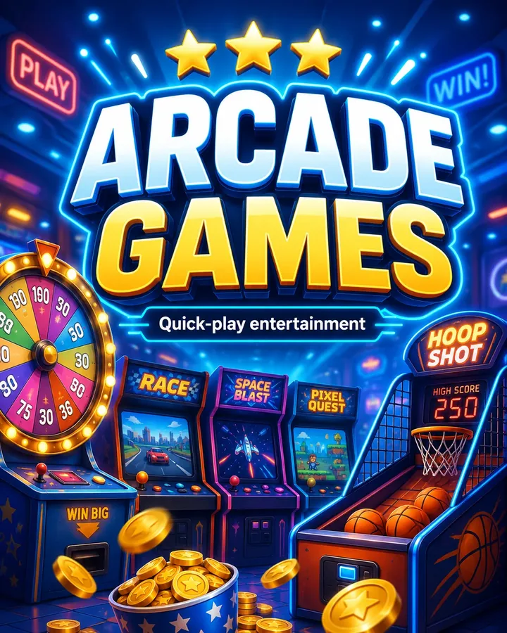 Arcade Games — quick-play entertainment, 3-star rated