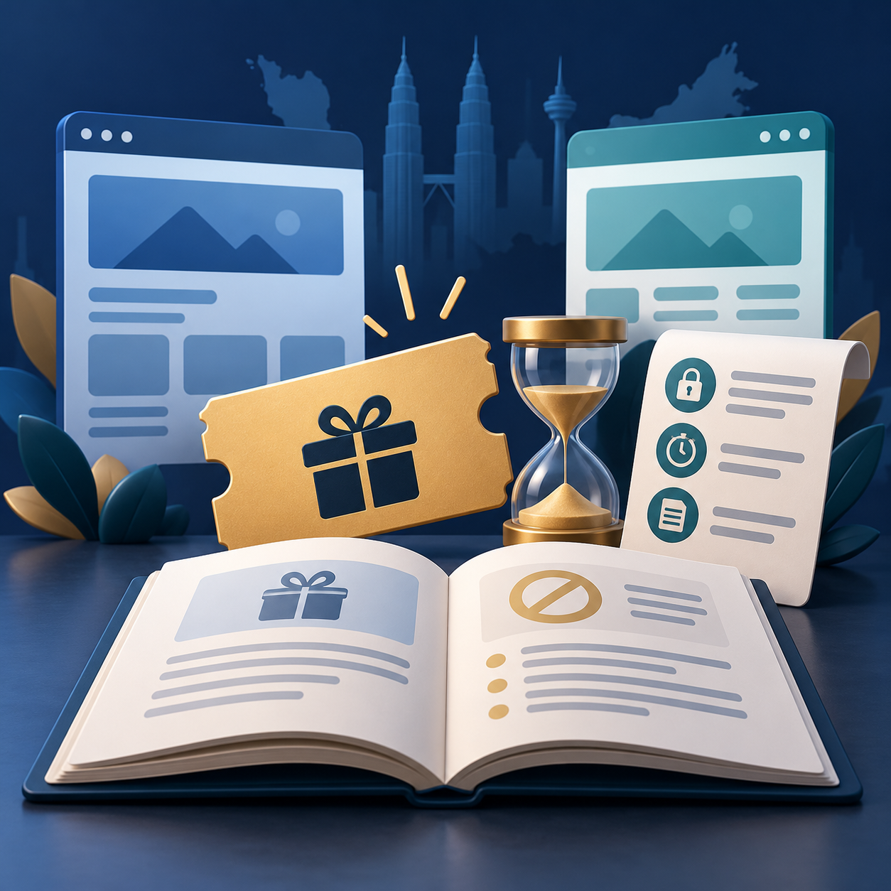 Illustration of promotional credit, eligibility and terms checks