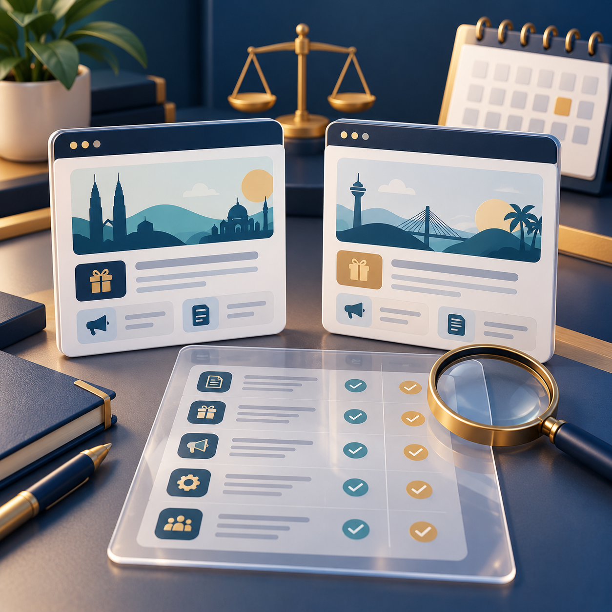 Illustration of promotional credit, eligibility and terms checks