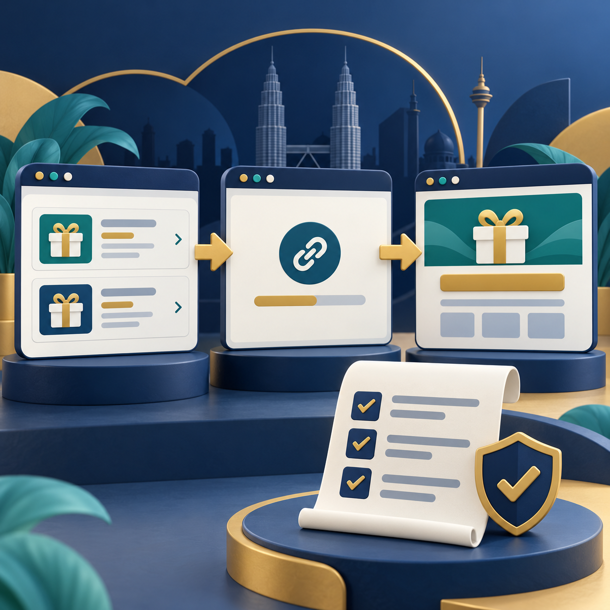 Illustration of promotional credit, eligibility and terms checks