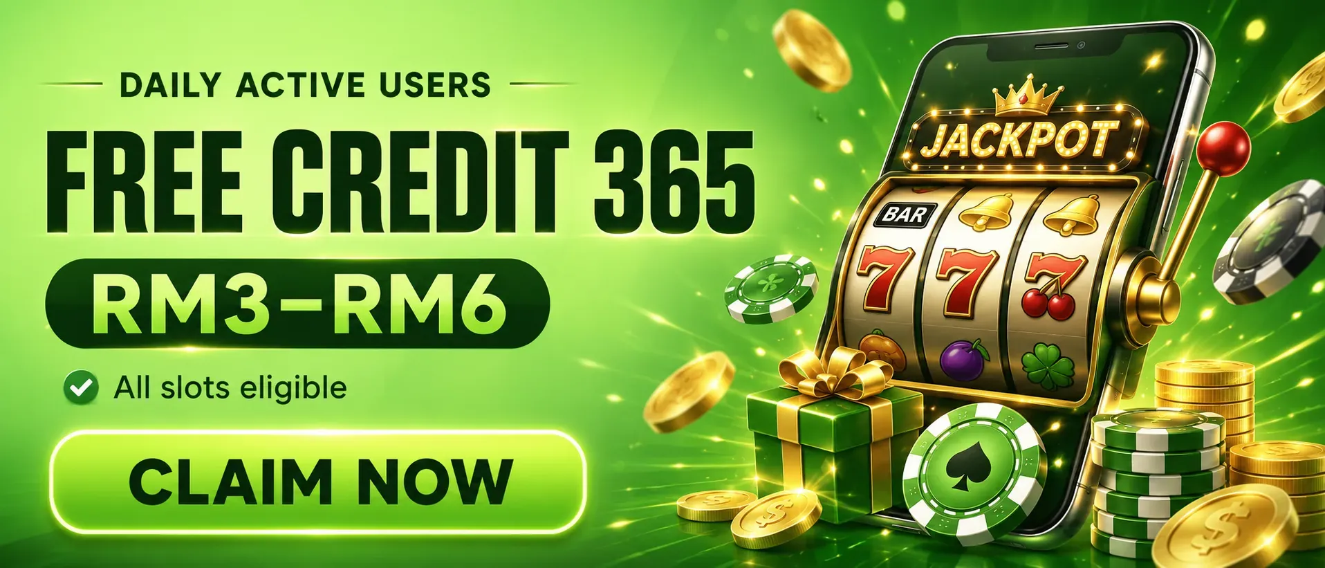 Joy.link Free Credit 365 daily RM3 to RM6 rewards